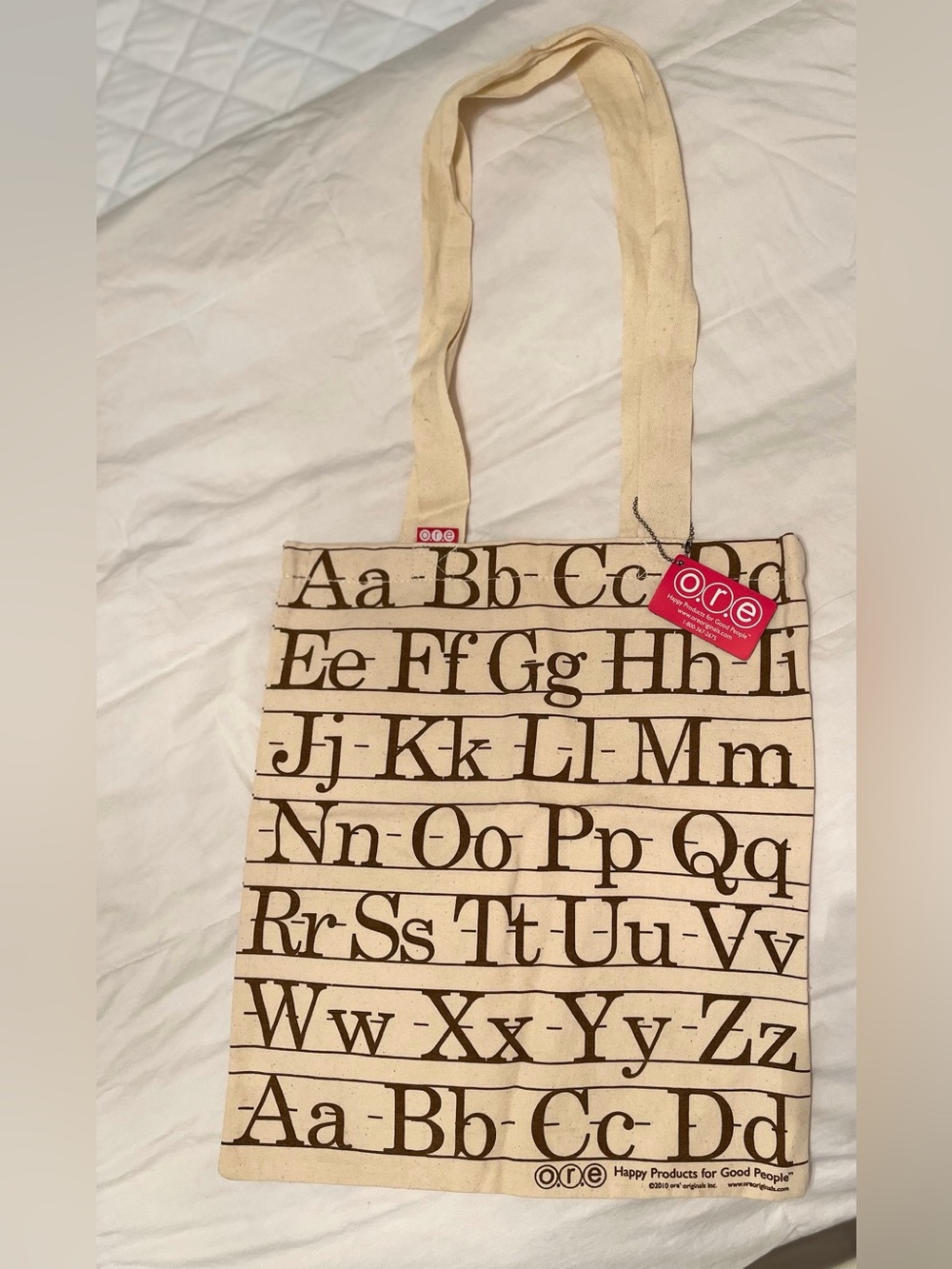 o.r.e. Alphabet Canvas Tote Bag